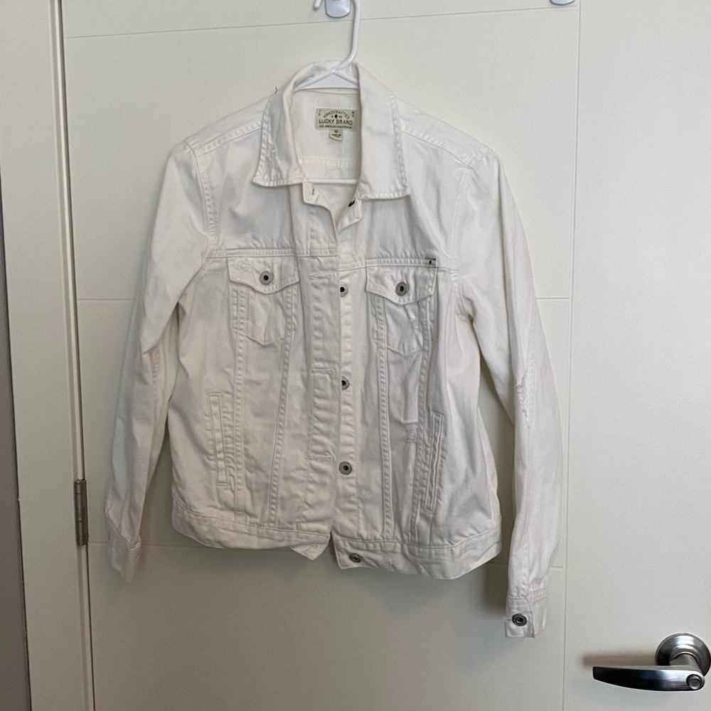 Lucky Brand White Denim Jacket